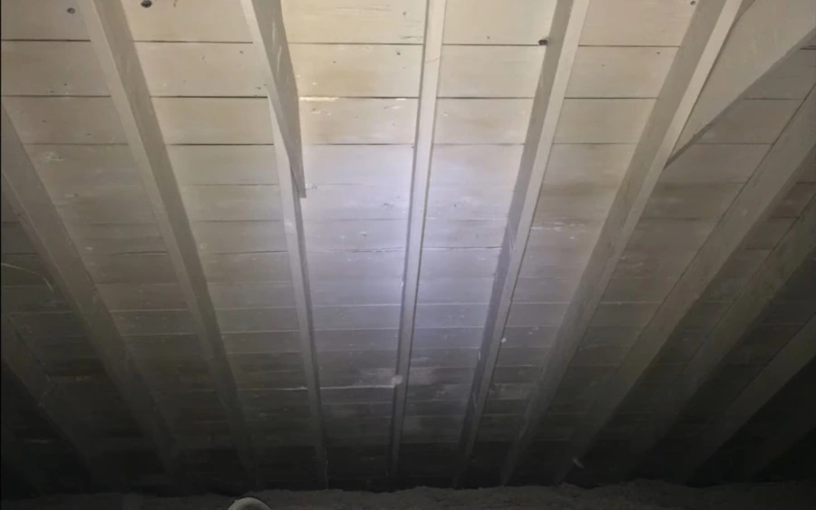 Attic after mold removal in Gainesville