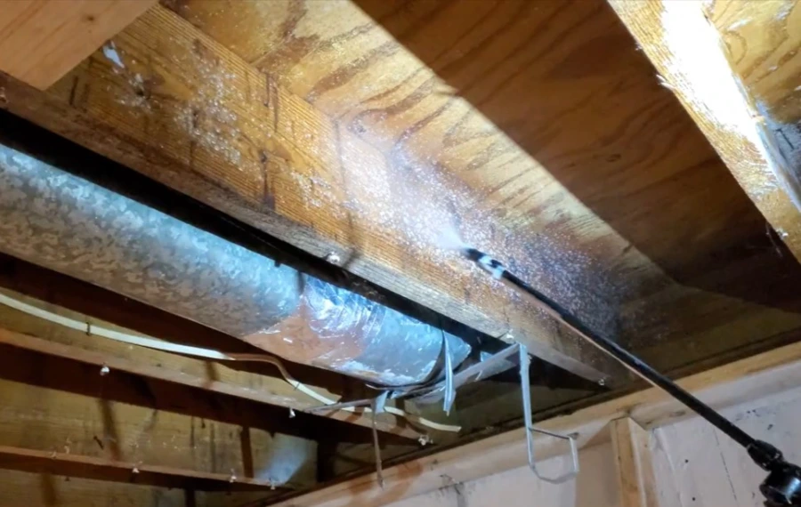 Gainesville crawl space containment setup