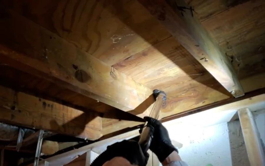 Air scrubber setup Gainesville home