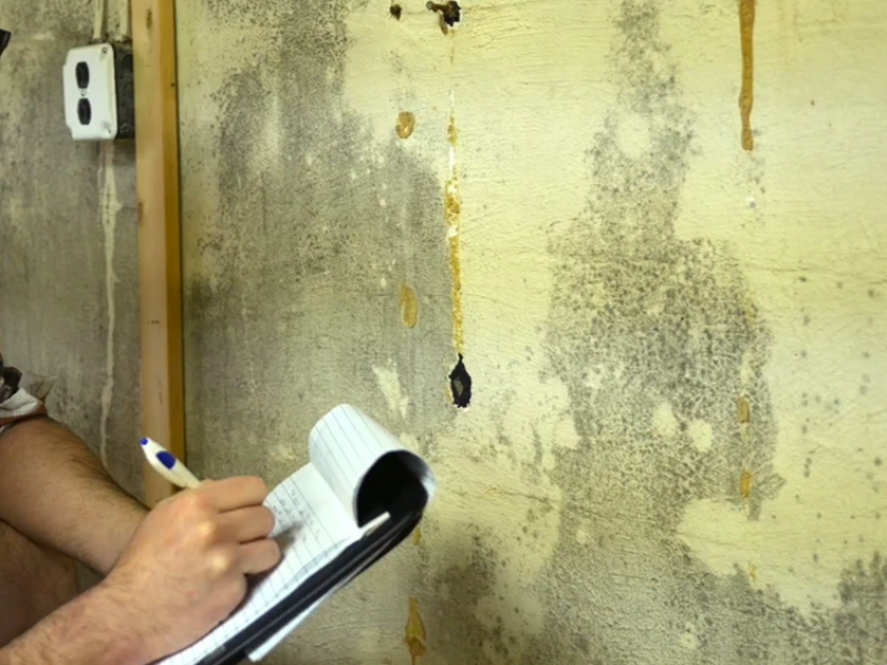 Mold inspection notes Gainesville home