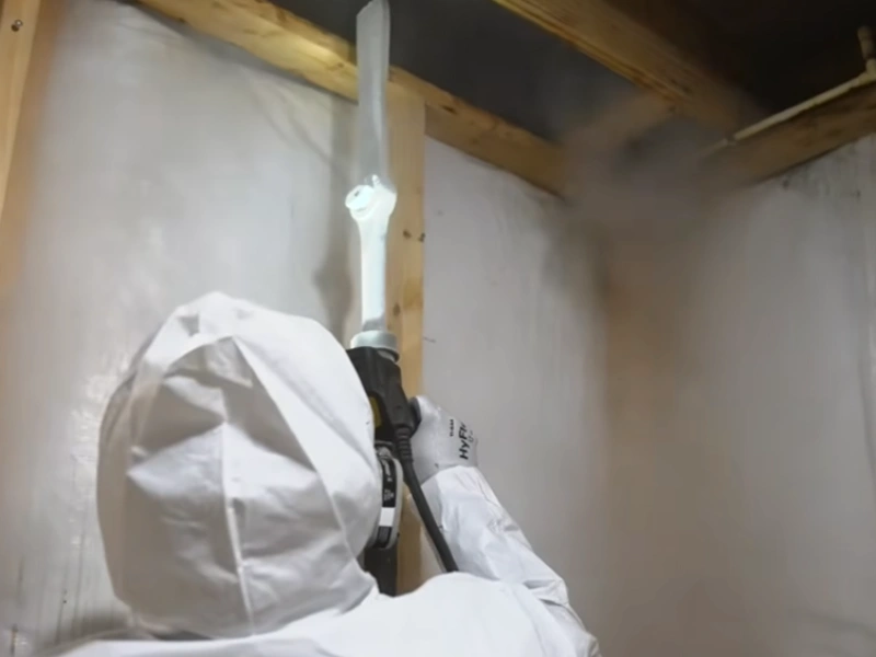 Technician dry ice blasting Gainesville